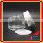 100ml white cream glass jar with clear glass jar for glass jar body cream