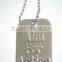 Metal Crafts gifts zink alloy Logo Printing millitary dog tag, dog plate