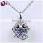 aromatherapy owl essential oil diffuser pendant cage locket necklace