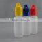 Soft PE e cigarette dropper bottle 10ml with child safety cap