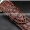 OEM ODM Handmade Luxury Crocodile Alligator for Apple Watch Leather Band