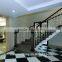 Galvanized steel stair handrail