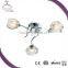 modern decoration transparent glass E14/E27 ceiling lamp