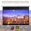 Projection screen roll up tab tensioned electric motorised projector screen
