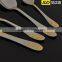 Gold plated flatware with rose design and wooden box