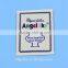 round corner cloth woven patch,garment fabric label