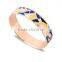 Wholesale  ethnic jewelry stainless steel enamel gold bangle for women bohemiz style