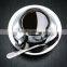 High grade 304 stainless steel coffee cup creative double insulated coffee cup set with dish spoon