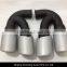 Stainless steel exhaust muffler pipe/Exhaust tail pipe for Porsche V8