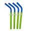 2016 Silicone Reusable Drinking Straws Adjustable Length Plastic Straw