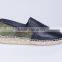 Espadrilles with snake print cow leather upper