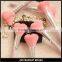 heart shape blush brush rose golden Irregular shape cosmetic brush girl face brush