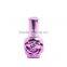 Unique design mini rose flower shaped colored screw spray glass bottle empty glass perfume spray bottle