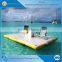 Durable Inflatable Floating Boat Swim Fishing Platform with Ladder