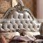 European Style Wood Carved Bed, Elegant and Royal King Size Bed, Luxury Bedroom Furniture Set (BF01-ML012)