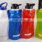 850ml Big Food Grade Plastic Folded Water Bottle,big Mouth Carabiner Cap Water Bottle