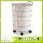 2016 Fashion OEM Wheeled decorative baby Laundry hamper