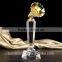 Clear crystal sport trophy badminton trophy