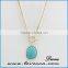 Natural Turquoise Colorful Stone Gemstone Pendant Women Irregular Necklace