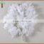 Fabric material artificial white ficus branch