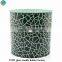 7 day glass candles Green Mercury Glass Pillar Christmas Candle Holder