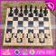 2017 New design children educational wooden international chess W11A053
