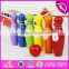 Wholesale mini wooden kids bowling playing set colorful children wooden bowling set toys W01A293