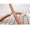 Garden Wooden Frame Hammock Swing Chaise Longue Awning Chair