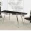 Designs tempered glass Dining Table, high quality dining room table