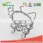 WCE7135 Hot Sale Stainless Steel Wire Frame Cup and Toothbrush Holder