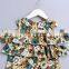 BBY6027 Hot sale kids girl off shoulder flower tops for summer