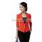 European hot sell women business suit short blazer for dress