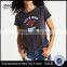 MGOO 2017 Summer Lace-up Graphic T-shirt With Grommets Ladies Sublimation Print Design Fashion T Shirt