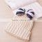 Hot sales caps lady fashion butterfly designer knitting caps for women fashion hot sales lady's hat