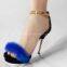 Kelis Suede Python Ankle-Strap Platform Sandals LTYK0070