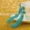 XP-TE-2113 Seed Bead Elegant Hook Beaded Tassel Earring