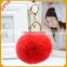 Colourful Top Quality Rex Rabbit Fur Bag Accessory Keychain