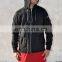 Dark Black Quilted Zip Biker Long Sleeve Cinch Belt Hoodie
