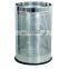 Stainless steel plain bin open dustbin