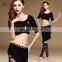 T-5134 Hot sexy lady bellydance costumes top and skirt set