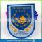custom school logo uniform cheap woven badge patch