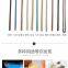 ECO-friendly stainless steel 304 reusable metal rose gold straws, rainbow drinking straws