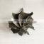 TD06HR Reverse 9 Blades 58.8/67.2mm Journal Bearing Turbo Turbine Shaft Wheel
