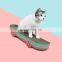 Fancy fresh color Chinese style pet toy skateboard cat scratching board for claw grinding