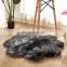 Custom best pink faux fur sheepskin carpet rugs flower shape