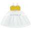 Champagne vest and pink skirt fashion children casual long summer skirts cotton and chiffon waist accessories tutu skirt dress