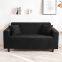 Black Brushed Elastic Stretch Sofa Cover Couch Cover Sofa Slipcovers