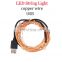 DC5V USB String Lights with Power Adapter Waterproof LED Copper Wire