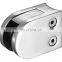 Stainless Steel 304 Flat Back Square Type Glass Clamp With Security Plate
