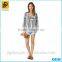 2016 wholesale clothing cheap long sleeve striped blouse for women